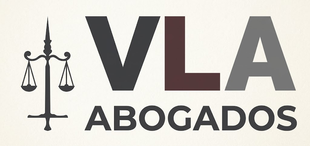 VLA Abogados, logotipo con balanza de la justicia